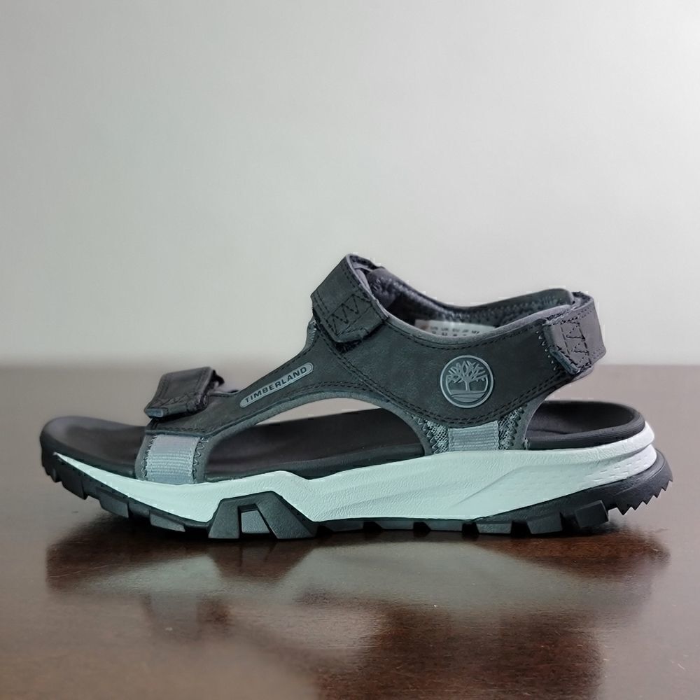 Timberland Garrison Trail Sandals Black Leather Comfort Men's Shoes Boots Gray - Picture 7 of 13